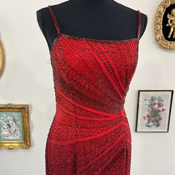 Vintage y2k red ombre beaded - Picture 2 of 8